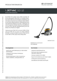 Privat: Produktinformation Jetvac SD 12