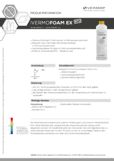 PRODUCTINFORMATION FOAM EX