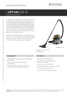 Produktinformation Jetvac SD 12
