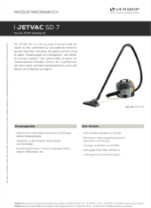 Produktinformation Jetvac SD 7