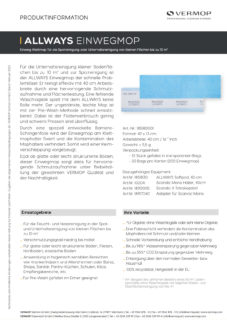 Produktinformation ALLWAYS Einwegmop