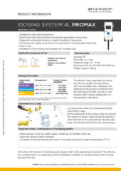 Product information dosing system 4 L/min ProMax