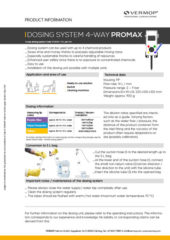 Product information dosing system 4-way ProMax 14 L/min