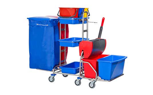 Variant cleaning trolley