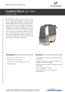 Produktinformation VARIOTECH 82 PRO