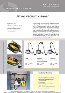 Product Information Jetvac Vacuum Cleaner