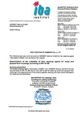 VermoZero Test Certificate
